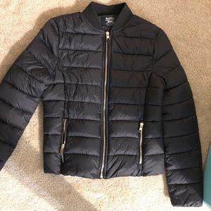 Black puffer jacket